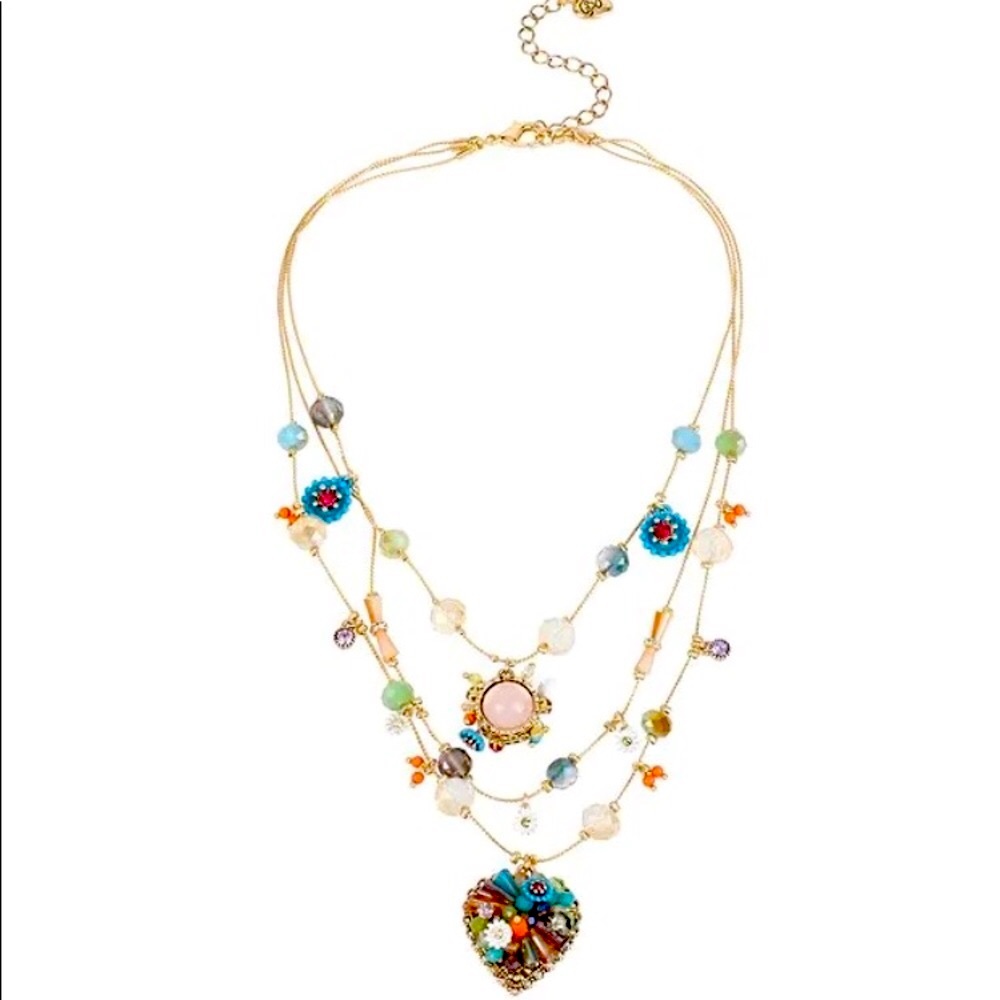 Betsey Johnson Multi layer tiered Necklace / Just lowered 9/21/22